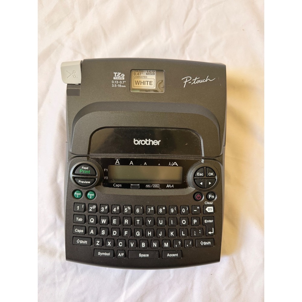 Brother P-touch PT-1880 Label Maker Handheld Desktop Printer Charcoal Gray